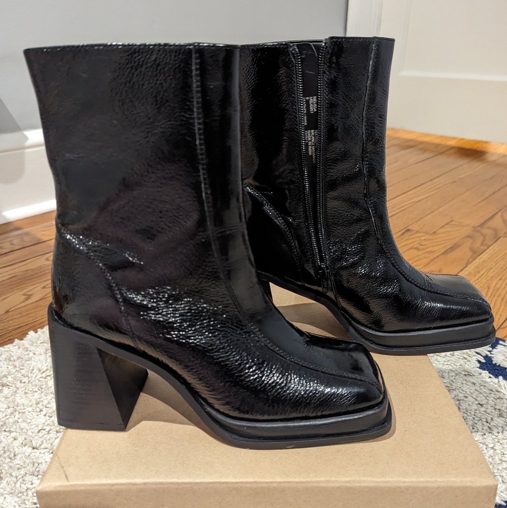Steve Madden patent leather boots